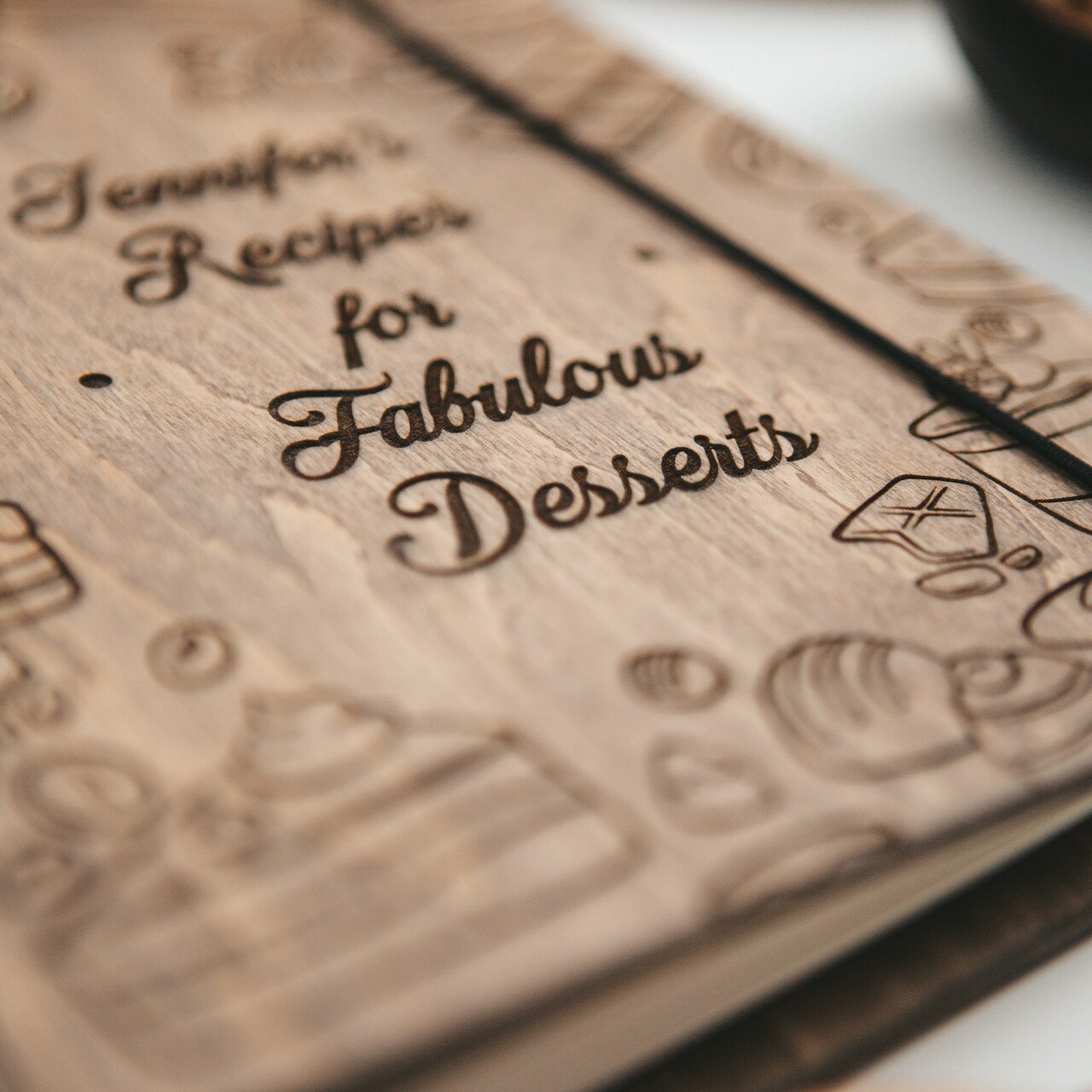 Wood Recipe Book, Recipe Binder, Custom Recipe Notebook, Family Cook Book by Enjoy The Wood